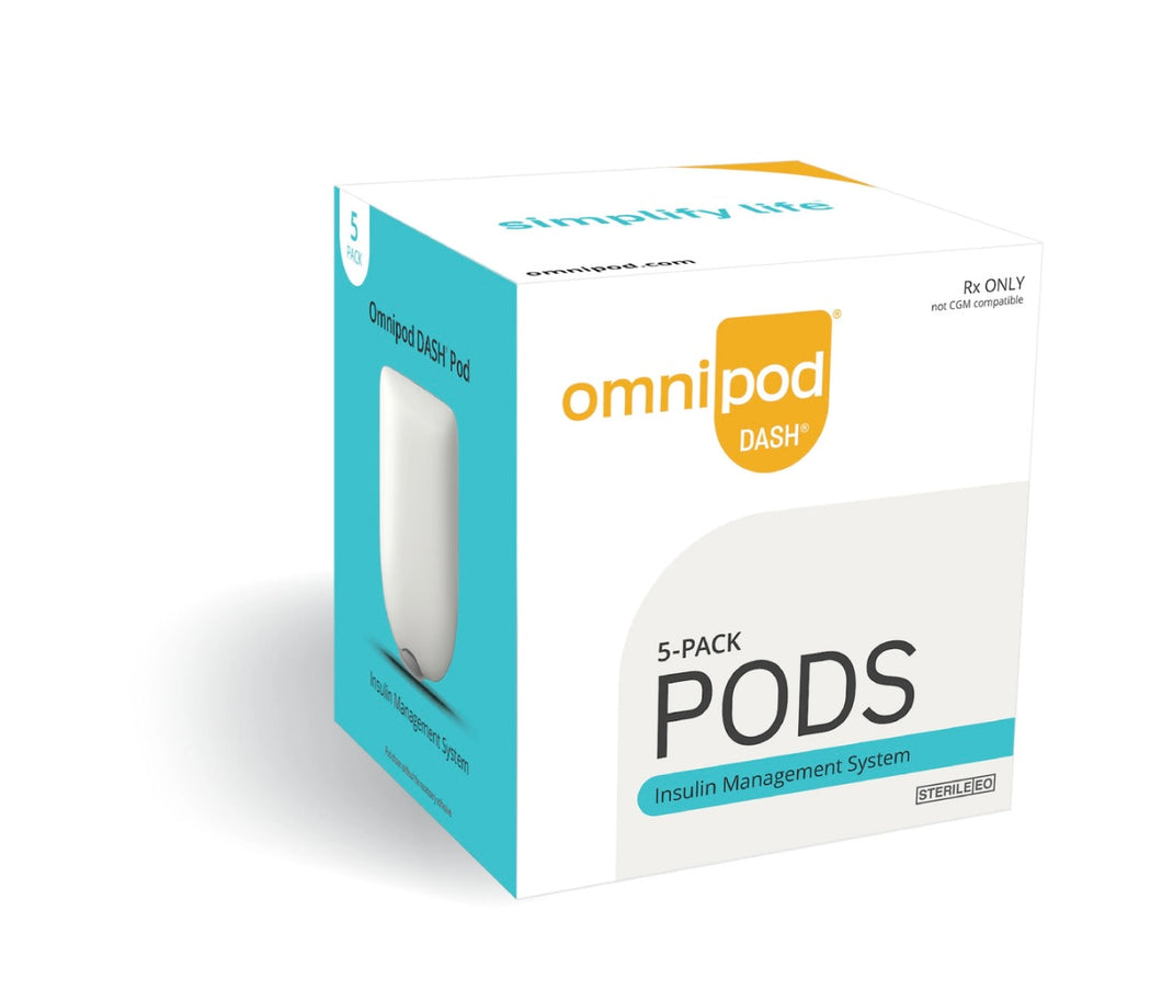 Omnipod Dash Pods box of 5 2026  exp